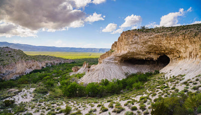 limestone formations at Carlsbad Caverns National Park, New Mexico.