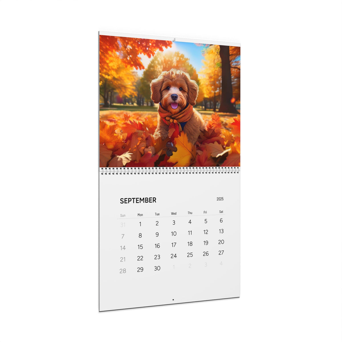 Cavapoo Dog Wall Calendar (2025)