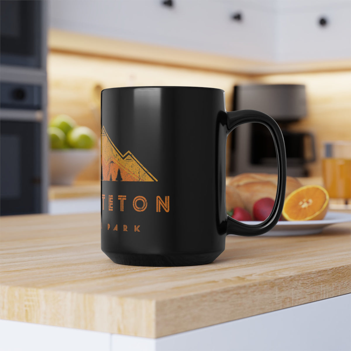 Grand Teton Souvenir Mug with Mountain Design