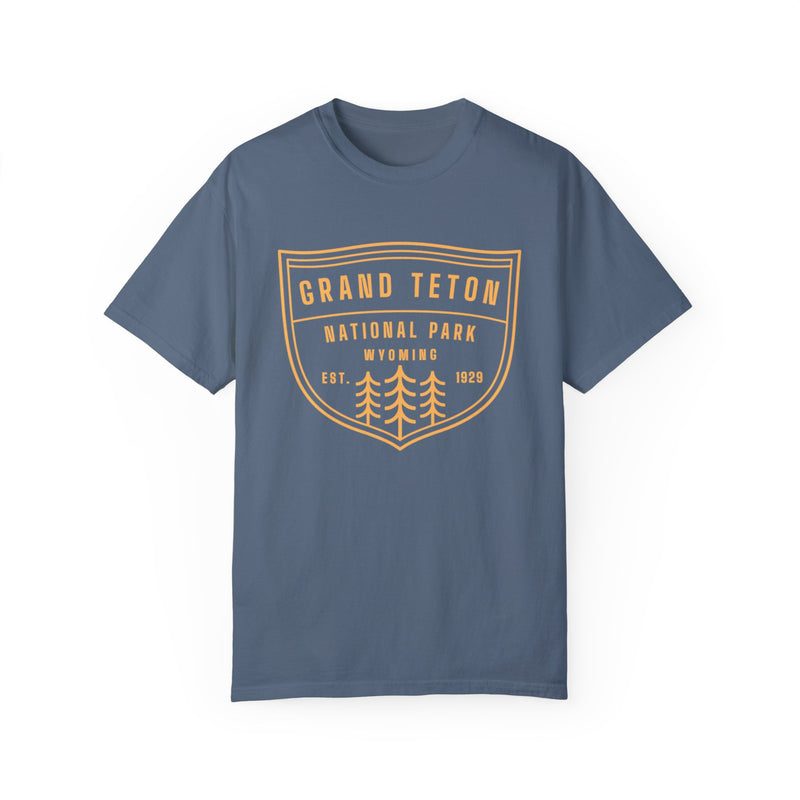 Grand Teton Souvenir Tee with Shield Design