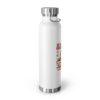 Image of a stainless steel water bottle featuring a design from Arches National Park in Moab, Utah.