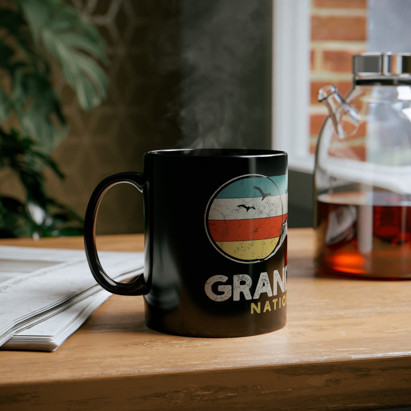 Grand Teton Souvenir Mug with Vintage Design