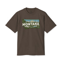 Montana Retro State  Unisex Heavy Faded Tee