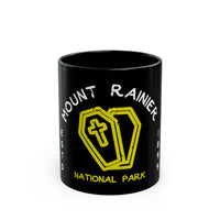 Mount Rainier National Park souvenir mug with emblem design