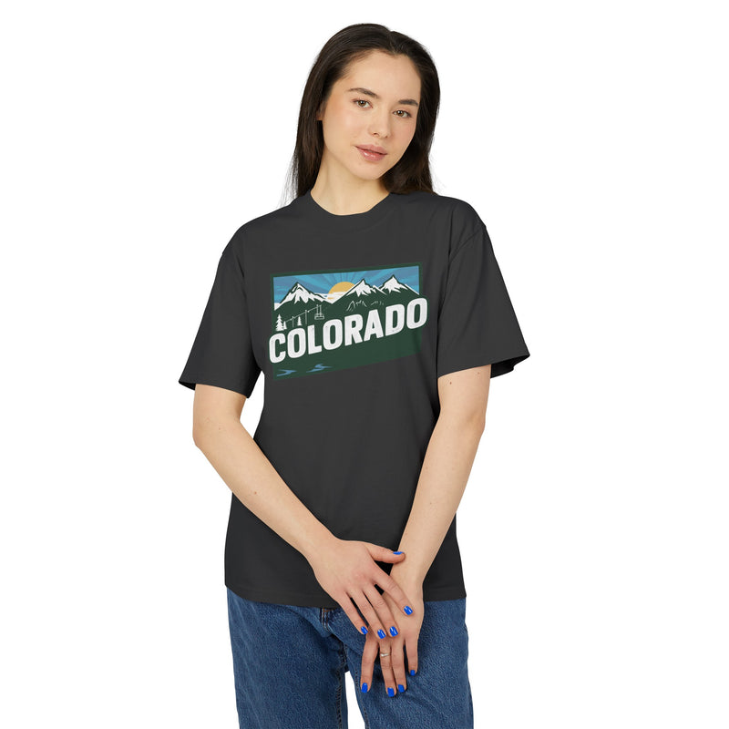 Colorado Retro State Unisex Heavy Faded Tee