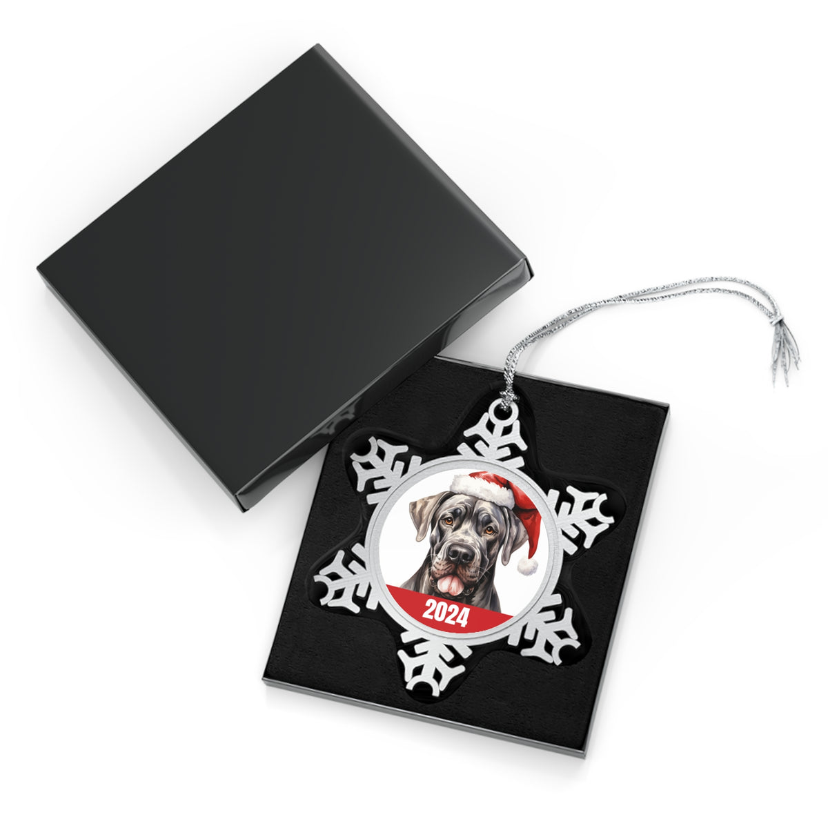 Great Dane 2024 Christmas Ornament with Gift Box