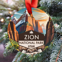 Zion Christmas Ornament with Ribbon