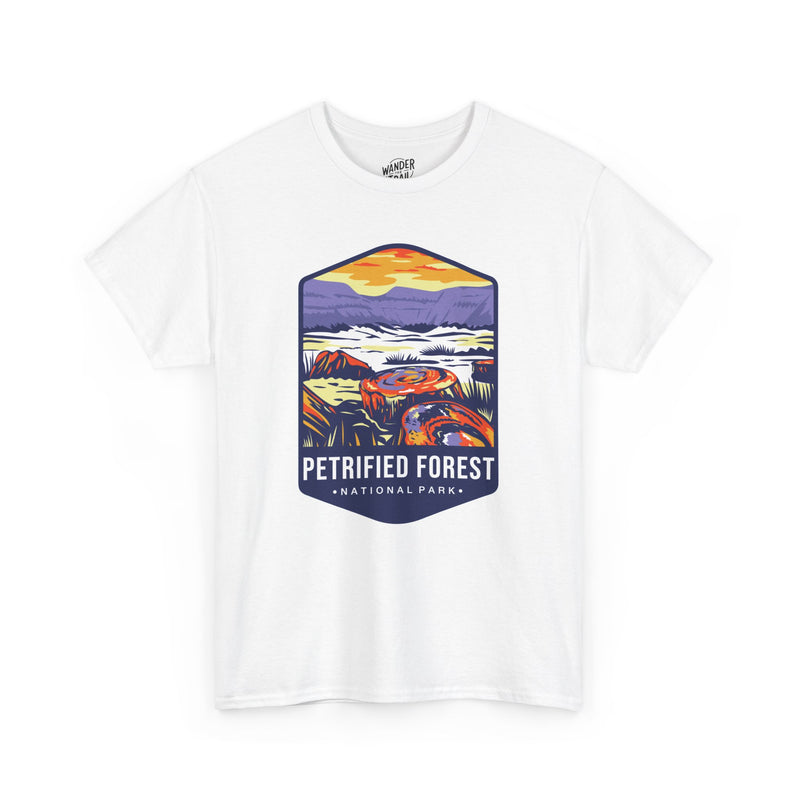 Petrified Forest National Park T-Shirt with Vibrant Landscape Illustration