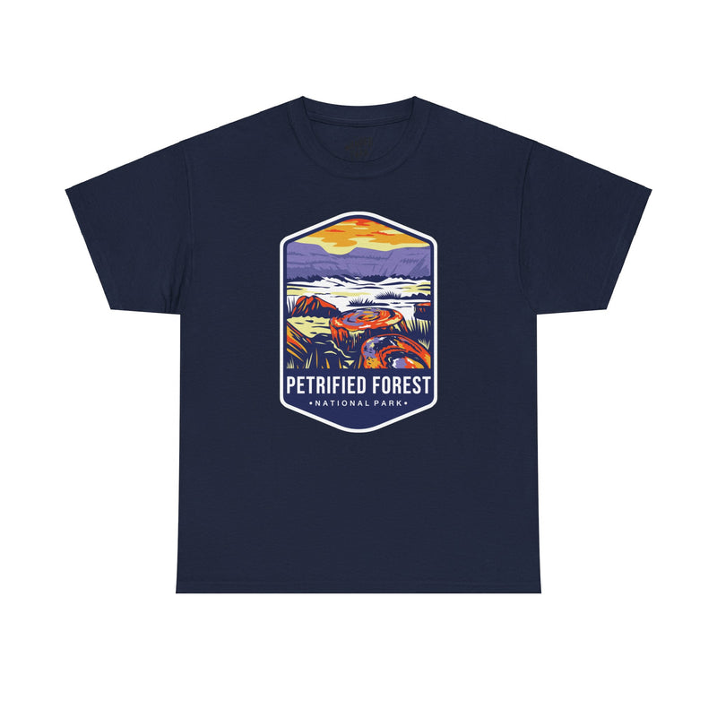 Petrified Forest National Park T-Shirt with Vibrant Landscape Illustration