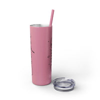 Happy Camper Skinny Tumbler with Straw, 20oz