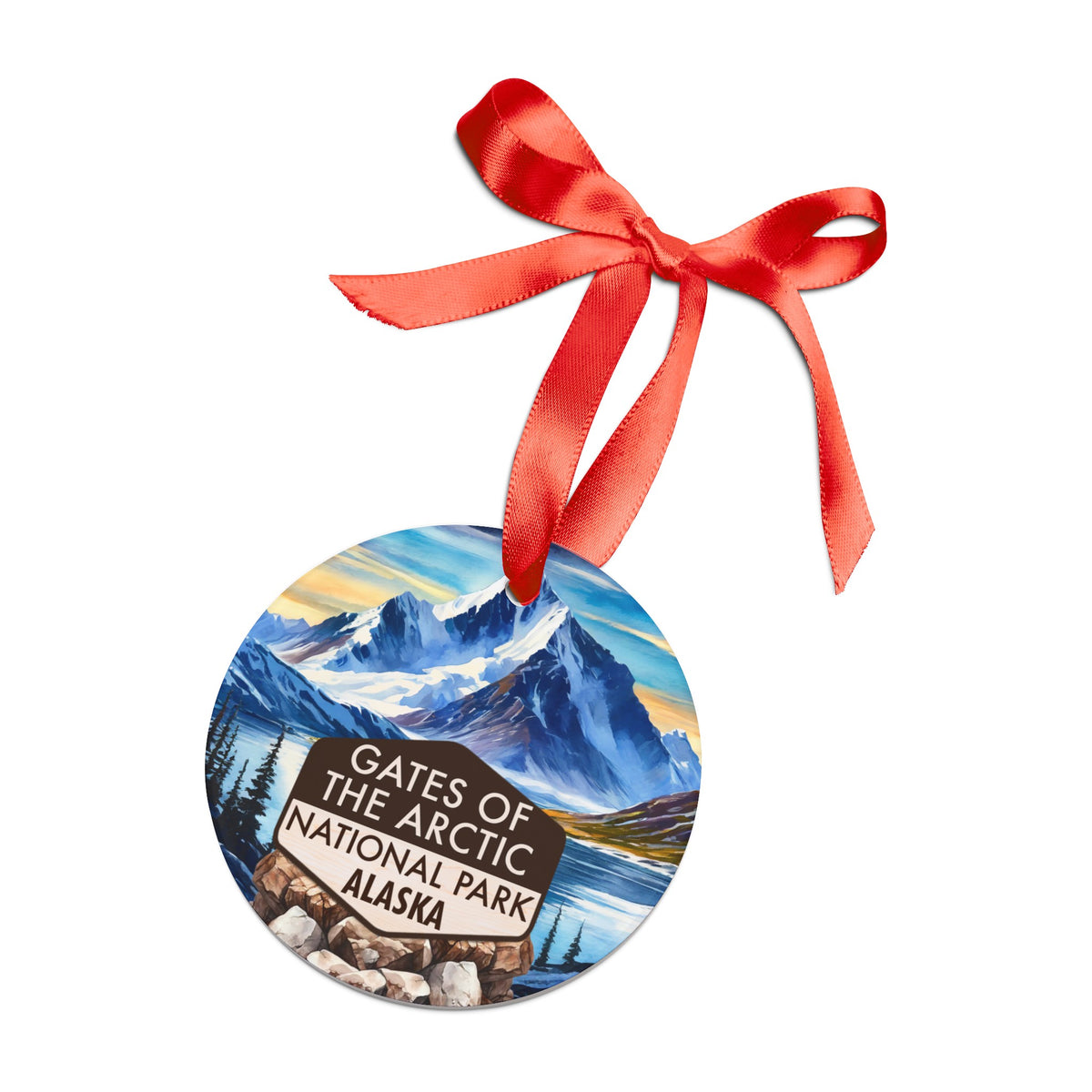 Gates of the Arctic Christmas Ornament with Ribbon