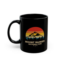 Mount Rainier National Park souvenir mug with scenic mountain design