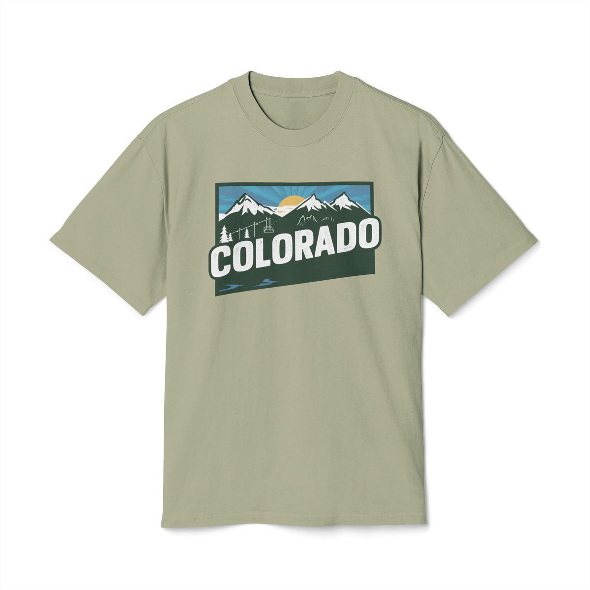 Colorado Retro State Unisex Heavy Faded Tee