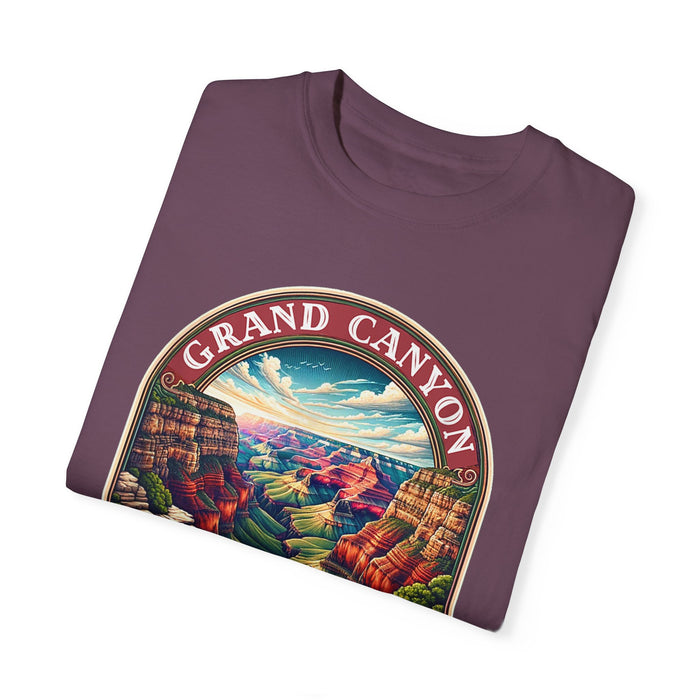 Grand Canyon National Park T-shirt featuring an artistic scenic graphic design of the canyon landscape.