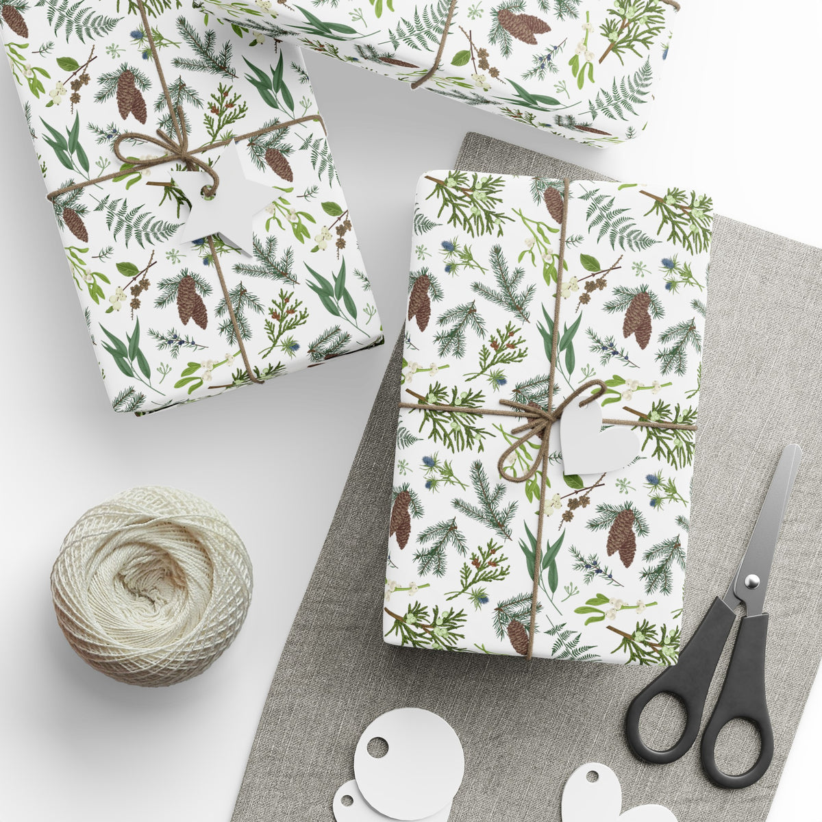 Forest Pinecones Pattern Wrapping Papers