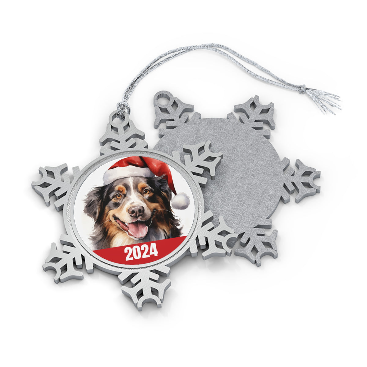 Australian Shepherd 2024 Christmas Ornament with Gift Box