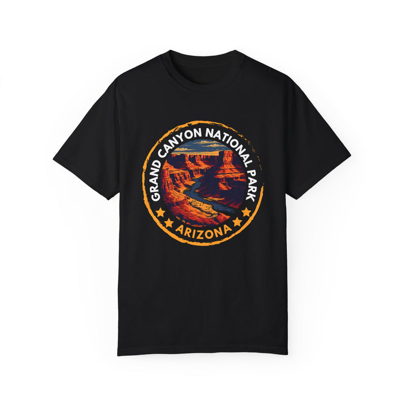 Grand Canyon National Park T-shirt with a detailed canyon graphic design featuring the iconic landscape in Arizona.