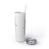 Happy Camper Skinny Tumbler with Straw, 20oz