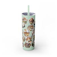 National Park Stamps Skinny Tumbler with Straw, 20oz