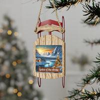 Gates of the Arctic National Park Christmas Sled Ornament