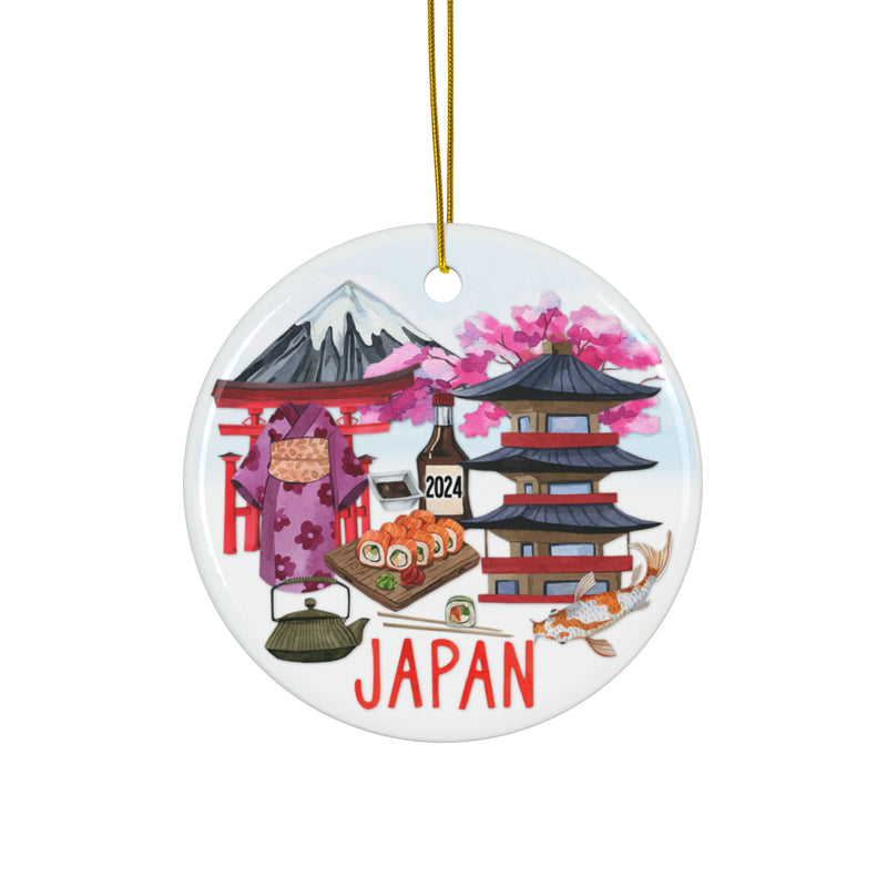 Japan 2024 Ceramic Christmas Ornament