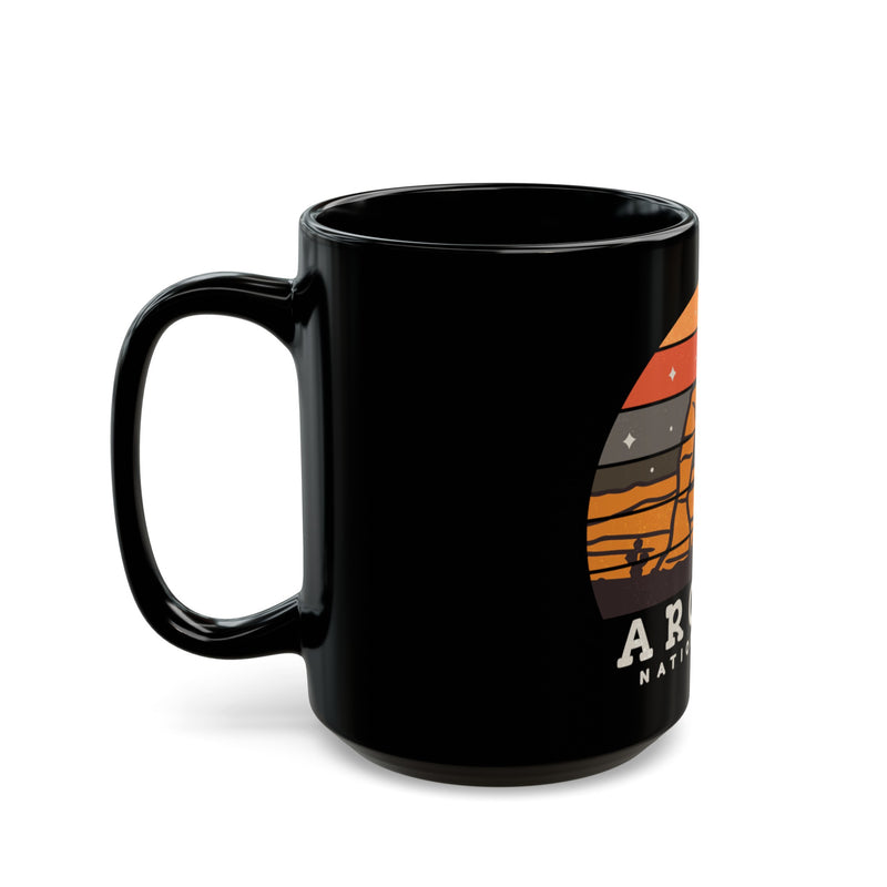 Arches National Park Souvenir Mug with Scenic Desert Landscape