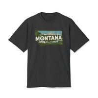 Montana Retro State  Unisex Heavy Faded Tee