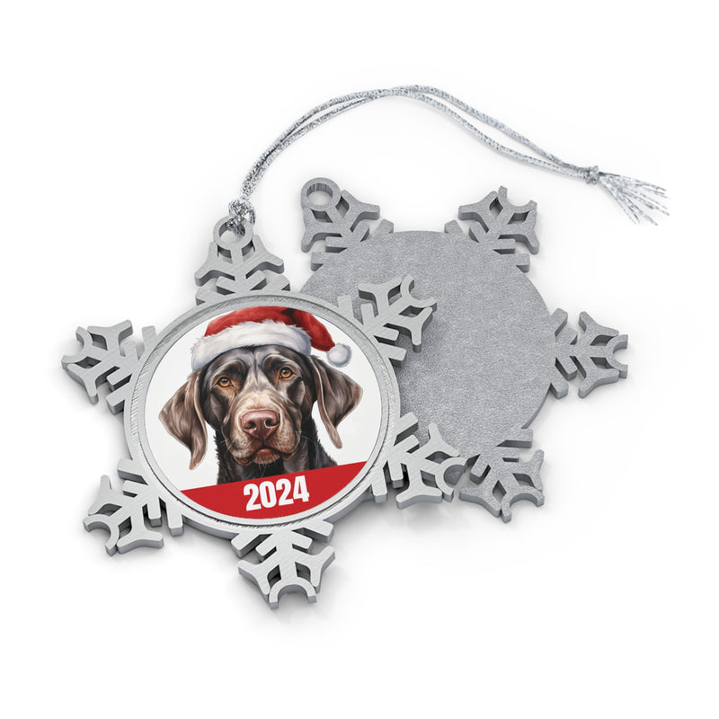 German Shorthaired Pointer 2024 Christmas Ornament with Gift Box