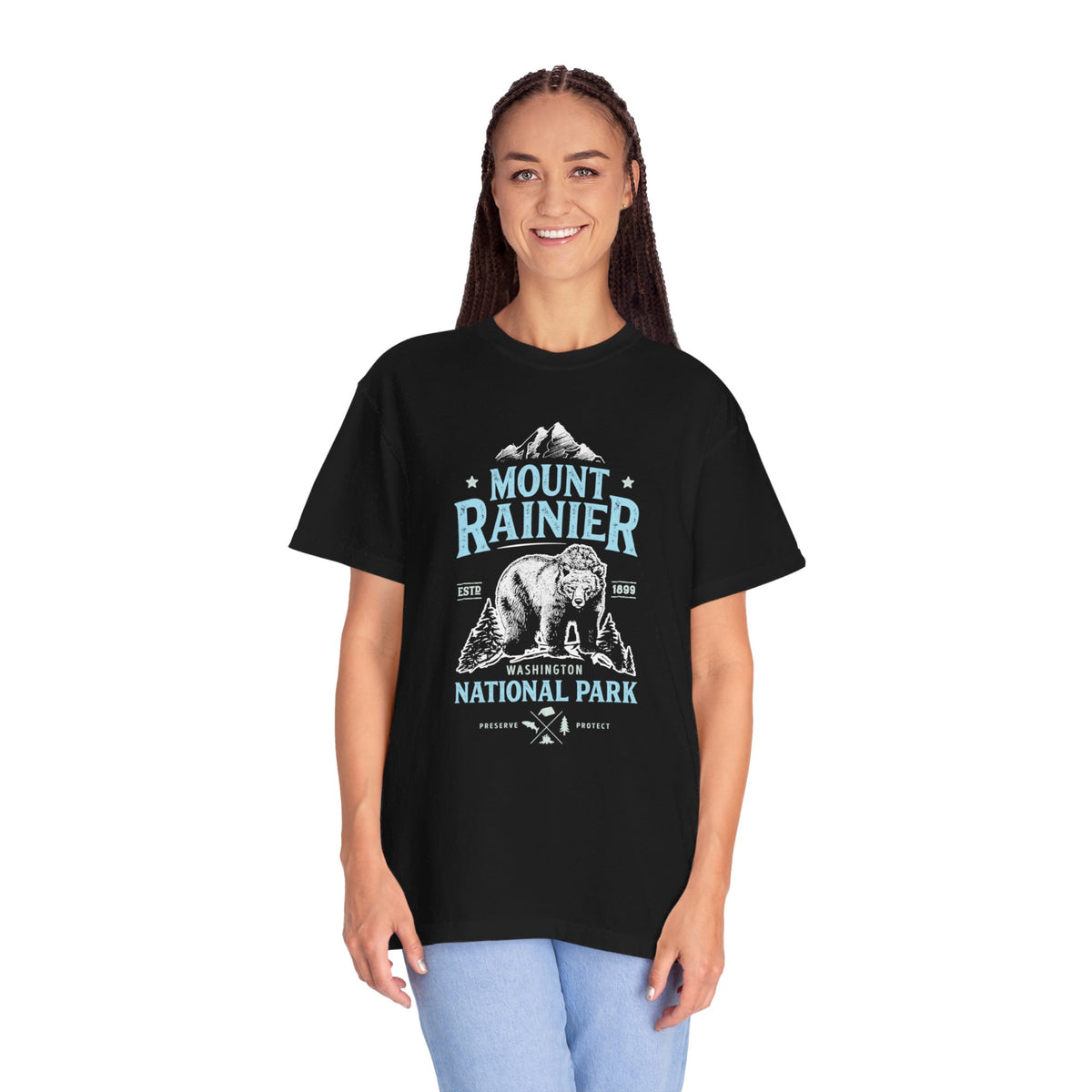 Mount Rainier Bear Souvenir T-Shirt