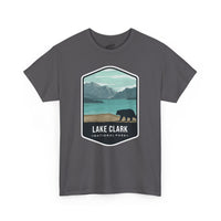 Lake Clark National Park T-Shirt with Bear and Mountain Lake Scene