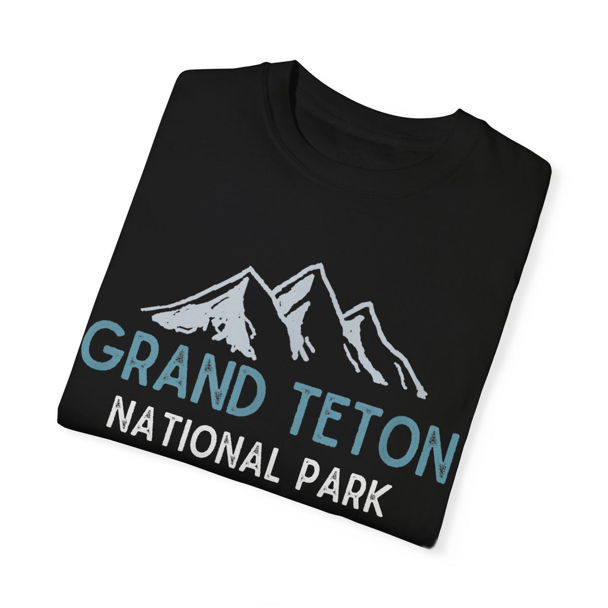 Grand Teton National Park T-shirt featuring a graphic of mountains and trees with "Est 1929" text.