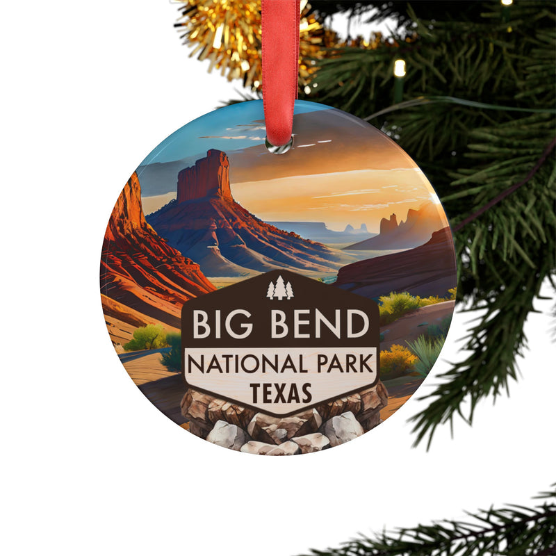 Big Bend Christmas Ornament with Ribbon