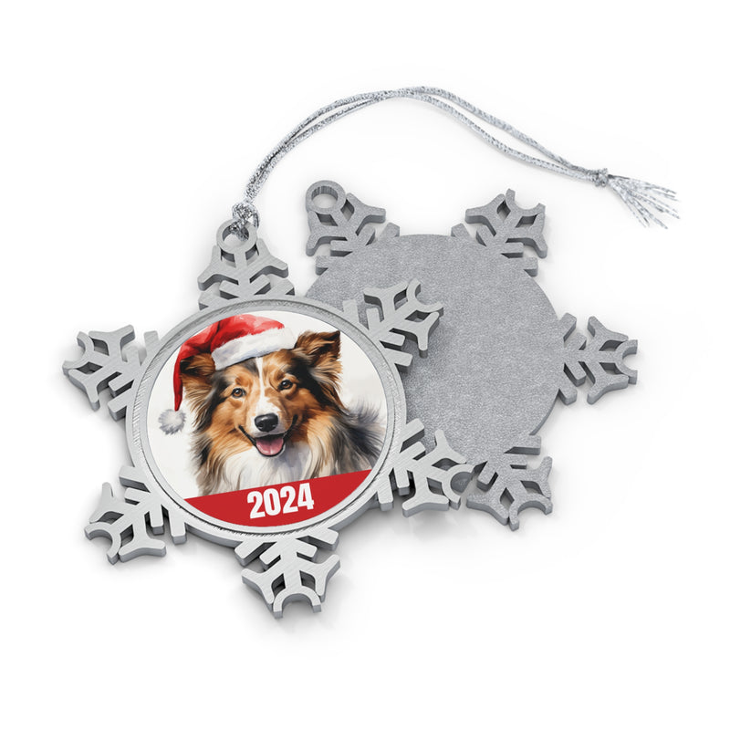 Sheltie 2024 Christmas Ornament with Free Gift Box