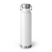 Image of a stainless steel water bottle featuring a design from Zion National Park in Utah.