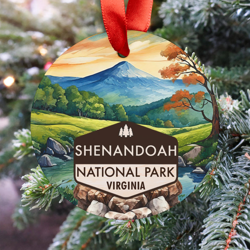 Shenandoah Christmas Ornament with Ribbon