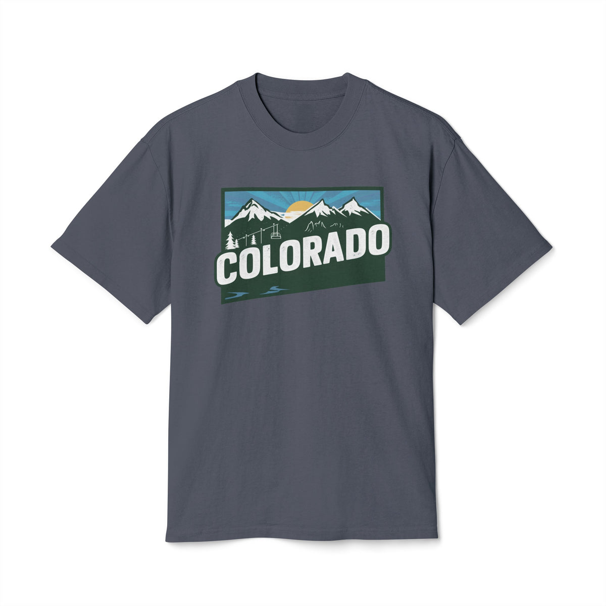 Colorado Retro State Unisex Heavy Faded Tee