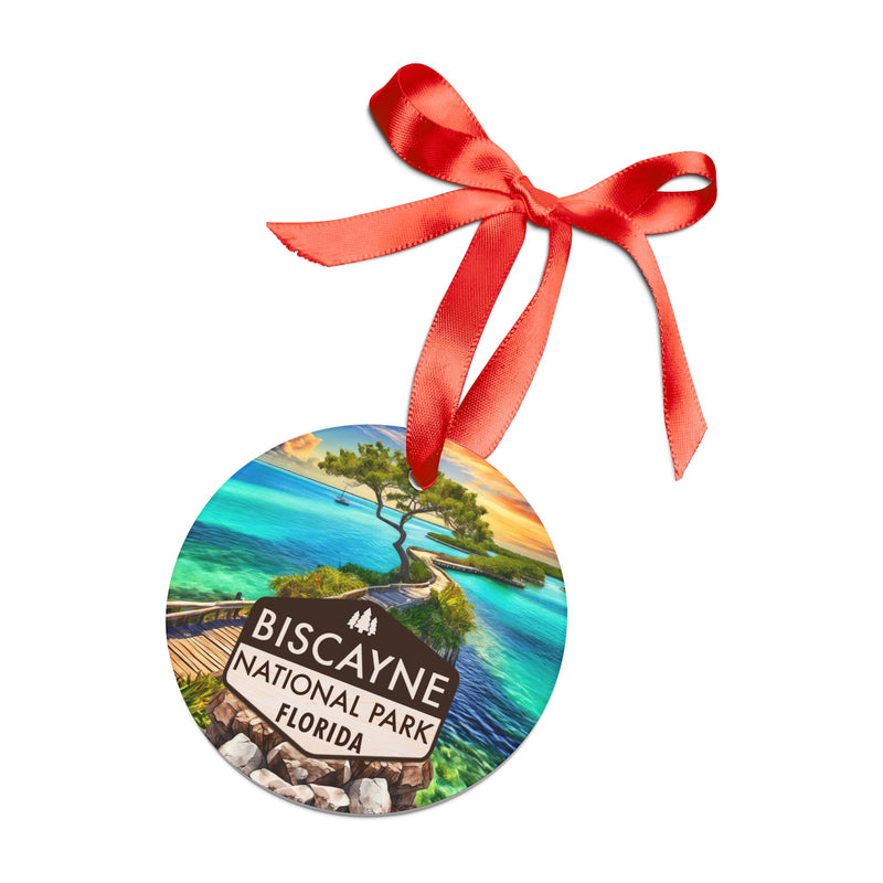 Biscayne National Park Acrylic Christmas Ornament