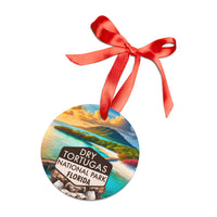 Dry Tortugas Christmas Ornament with Ribbon