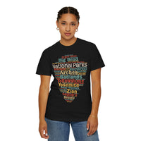 National Parks Word Cloud Souvenir T-Shirt