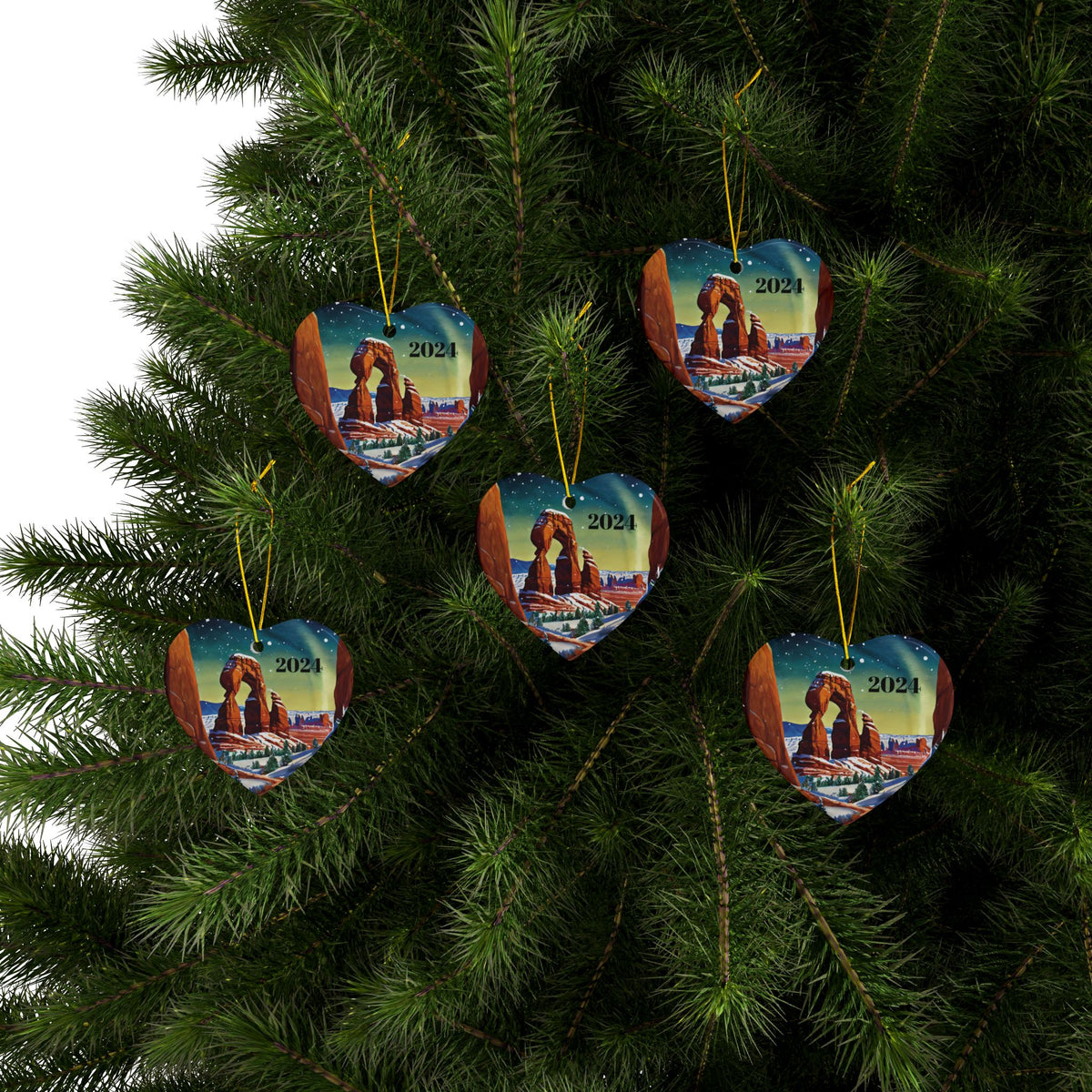 Arches National Park Ceramic Ornaments, 2-Side Print