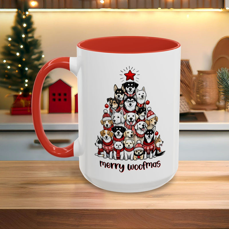 Merry Woofmas Dog Lover Christmas Mug