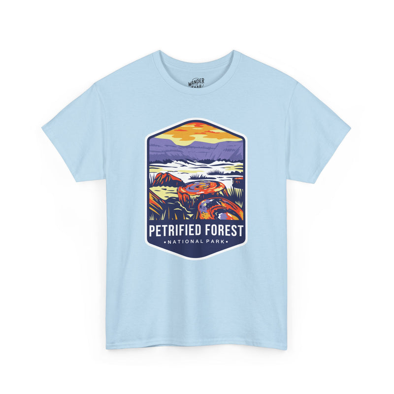 Petrified Forest National Park T-Shirt with Vibrant Landscape Illustration