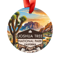 Joshua Tree Christmas Ornament with Ribbon