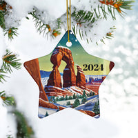 Arches National Park Ceramic Ornaments, 2-Side Print