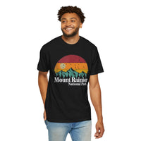 Mount Rainier Souvenir Tee with Sunset Design