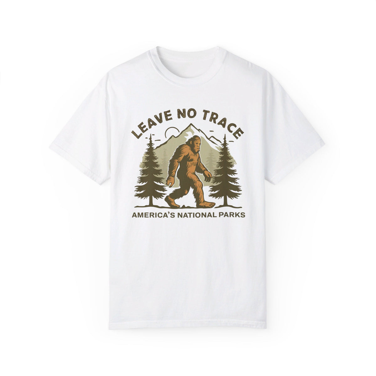 Bigfoot Leave No Trace National Parks Souvenir Tee