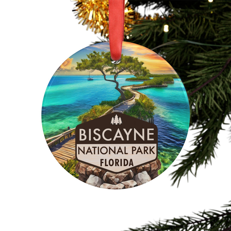 Biscayne National Park Acrylic Christmas Ornament