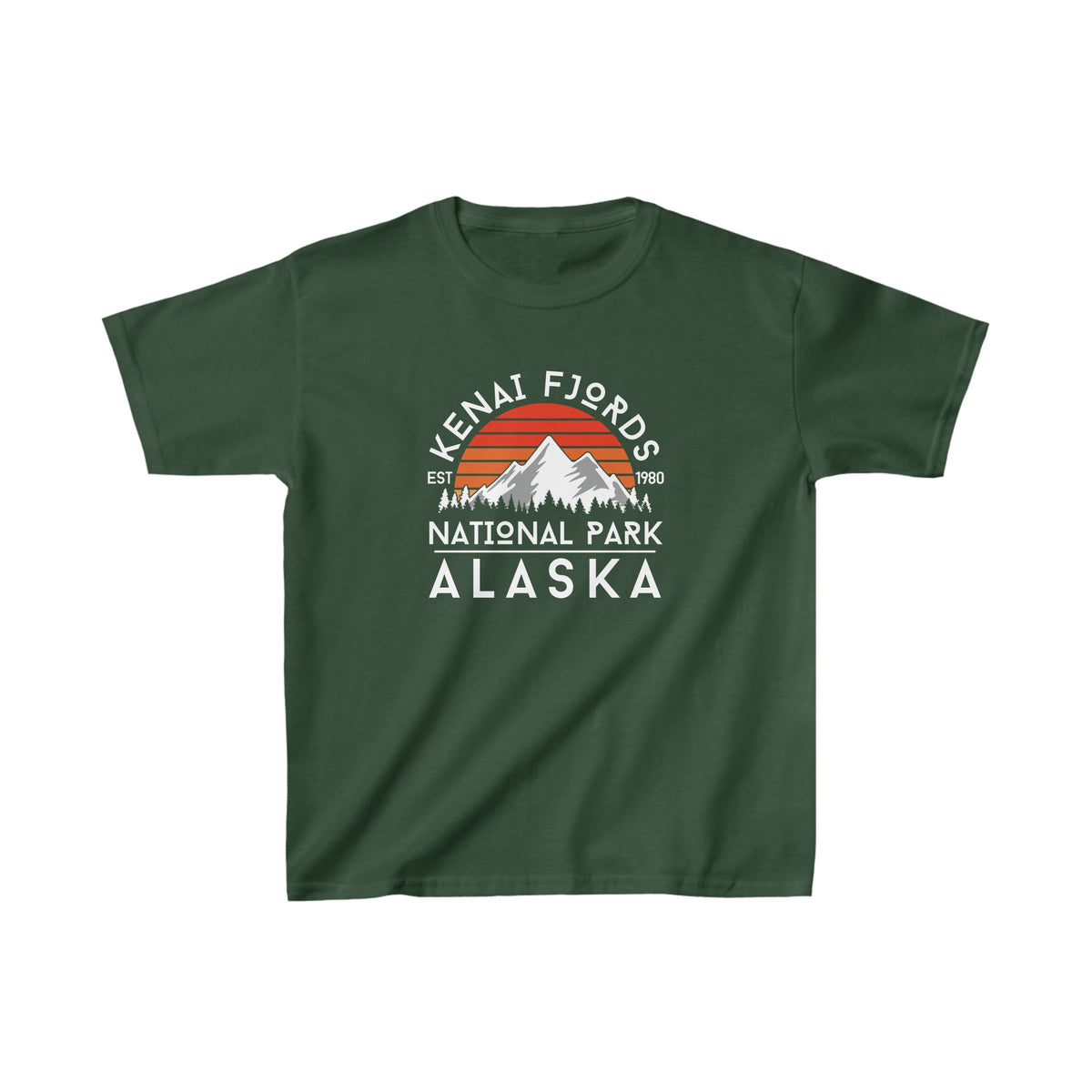 This kids' unisex t-shirt is more than just a piece of clothing; it's a keepsake that captures the spirit of Kenai Fjords National Park.