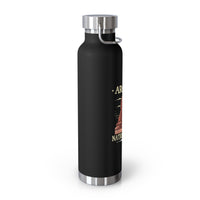 Image of a stainless steel water bottle featuring a design from Arches National Park in Utah.