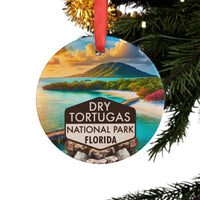 Dry Tortugas Christmas Ornament with Ribbon